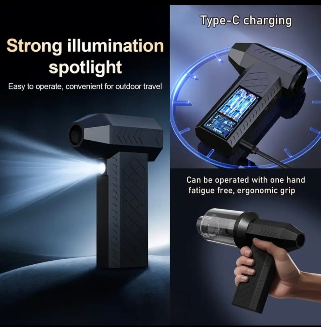 Integrated blowing and suction vacuum