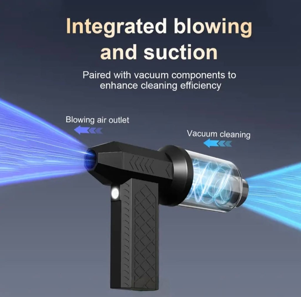 Integrated blowing and suction vacuum